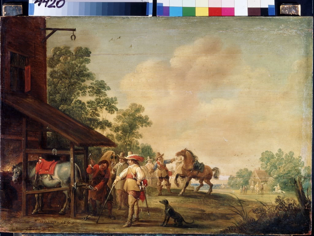 Il maniscalco ferra un cavallo - State Hermitage Museum, St. Petersburg